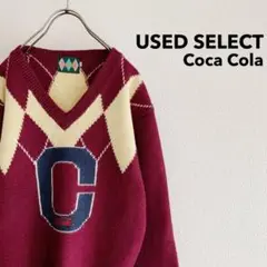 【SALE】Vintage “CocaCola” Argyle Sweater