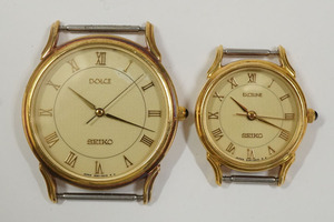 1円~【448】実働　SEIKO／セイコー 【金無垢 18K 40.35g】 SE61-0A10　2J41-0A10　DOLCE　EXCELINE　クオーツ　ボーイズ　レディース