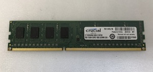 CRUCIAL PC3-12800U 8GB DDR3 デスクトップ用 メモリ 240ピン DDR3-1600 8GB ECCなし DDR3 DESKTOP RAM 中古動作確認済み