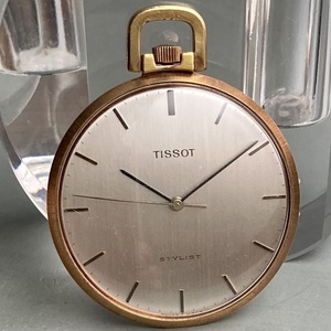 【不動品・部品取り】ティソ TISSOT アンティーク 懐中時計 手巻き. ケース径41㎜ ビンテージ ポケットウォッチ オープンフェイス