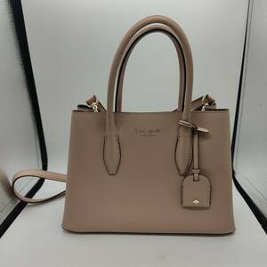 A7197　使用品　kate spade new york◆トートバッグ/レザー/ピンク