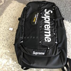 【新品】17ss Supreme backpack シュプリーム 黒 リュック ブラック black バックパック 国内正規品 即納 2017 バッグパック