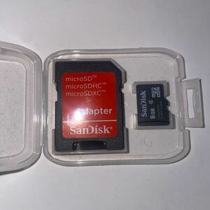 SANDISK microSDカード アダプタmicroSDアダプター マイクロSDカード micro 地図SD 専用ケース 8GB 