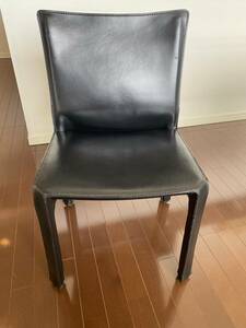 ■Cassina/カッシーナ■最高級■412 CAB Chair/キャブチェア■マリオ・ベリーニ■総革■ダイニングチェア■24万