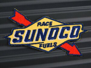 送料\84【SUNOCO・スノコ】※《アイロン刺繍ワッペン》　アメリカン雑貨　刺繍ワッペン　アイロンワッペン