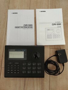 BOSS DR-550 取扱説明書　プリセットパターンスコアアダプター付き　TR-808音源