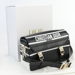 中古良品ディオールChristian Dior ディオール キャンプ スモールバッグ レザー M1243ODDD M911 ブラック系 ランク：A us-2