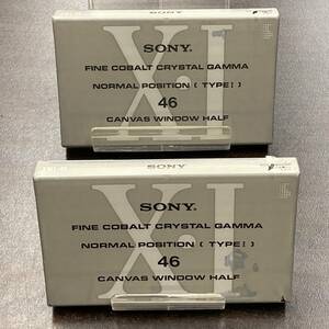 2051N 未使用 ソニー XI 46分 ノーマル 2本 カセットテープ/Two SONY Type I Normal Position unused Audio Cassette