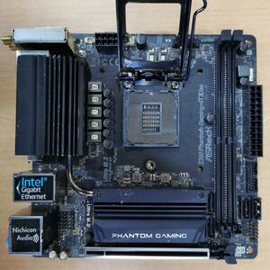 ASROCK Z390 PHANTOM GAMING-ITX/AC マザーボード/(LGA1151)INTEL第89世代CPU対応/PCパーツ DIY 修理材料★動作未確認・ジャンク★現状渡し