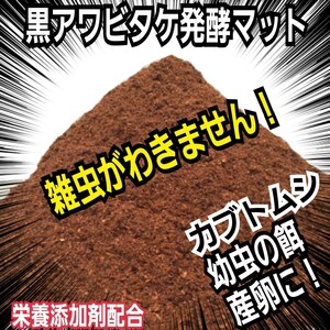 カブトムシ専用　黒アワビタケ発酵マット【20リットル】幼虫の餌・産卵に！　完全室内製造で雑虫混入が全くありません！　大きくなります！