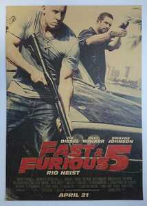 Fast & Furious ワイルド・スピード ポスター ②