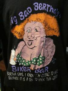 Vintage 1998 Sturgis Big Bad Bertha’s Biker Bar T-Shirt XL XOXO Ride To Live 海外 即決