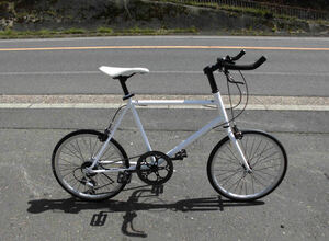 1円～OTOMO ミニベロ Corporation 小径車 SHIMANO 7速 20インチ クロスバイク 白色 4295