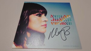 未使用★ノラ・ジョーンズ 直筆サイン入りカード付き　『ヴィジョンズ』　CD 輸入盤　Norah Jones　visions