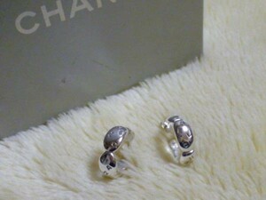 ☆送料無料☆CHANEL シャネル【Silver925】花びらモチーフ シルバー925　ピアス(USED)