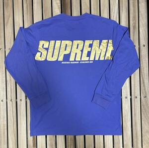 L supreme trademark l/s top purple Large シュプリーム トレードマーク ロンT 長袖 Tシャツ ラージ パープル 紫