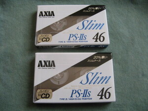 AXIA カセットテープ PS-Ⅱs 46 2本 未開封品