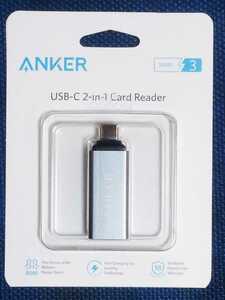 Anker USB-C 2-in-1 カードリーダー　 SDXC / SDHC / SD / MMC / RS-MMC / microSDXC / microSDHC / microSD / UHS-Iカード対応