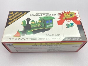 トミー 1/91 ウエスタンリバー鉄道 スペシャルパッケージ トミカTシャツセット ※まとめて取引・同梱不可 [32-1041]