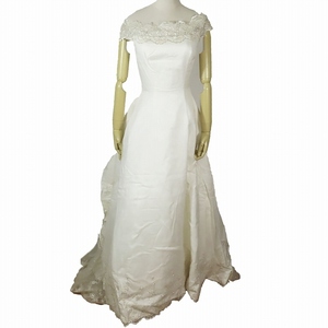 ワタベウェディング アヴィカ WATABE WEDDING avica ウェディングドレス ノースリーブ レース 白 ホワイト サイズ8R特 GD-116
