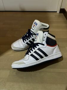 【美品28.5cm】adidas Originals Top Ten Hi White New Navy Collegiate Red アディダス トップテン ハイ