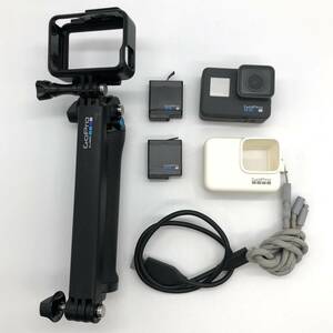 【通電のみ確認済】Go Pro HERO6 ゴープロヒーロー6 アクションカメラ CHDHX-601-FW ブラック 付属有 デジタルビデオカメラ