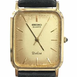 SEIKO セイコー DOLCE ドルチェ 腕時計 7731-5240 クオーツ ヴィンテージ 亀戸精工舎 1979年製 スクエア 四角 電池交換済 動作確認済