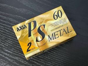 未開封/AXIA/PS METAL 60 2Pack/PSMF 602/メタルポジション/カセットテープ/METAL/