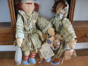 タタードラビット　ペア　the TAtteRed RAbbit FARM　　SLEEPYTIME ANN&ANDY HEIRLOOM COLLECTION　アン＆アンディ　人形　ぬいぐるみ