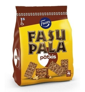 Fazer Fasupala ファッツェル ファスパラ パトキス ミントトリュフ味 ウエハース 4袋×215g フィンランドのお菓子です
