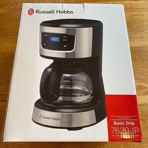 ラッセルホブス コーヒーメーカー 新品 ペーパーフィルター不要 ベーシックドリップ 5杯 7620JP タイマー 未使用品