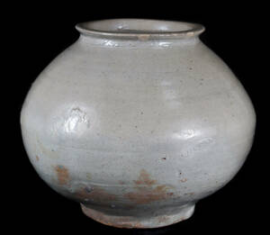 朝鮮古陶磁器 希少 李朝 白磁壷 花瓶 古美術品（分院高麗旧家蔵出）D634