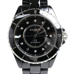 CHANEL シャネル J12 38mm 12PD 腕時計 自動巻き ブラック H5702 メンズ 中古 美品