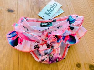 定価4900円　ベビー50-60【Molo】モロ　デンマークブランド　水着　フリルパンツ　ピンク