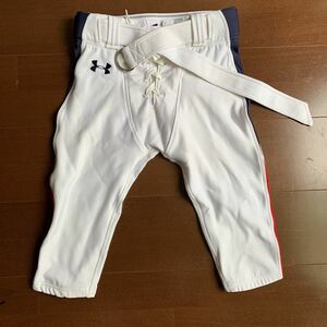 UA 慶應義塾大学“UNICORNS“試合用フットボールパンツ ホワイトMDサイズ 美品【非売品】