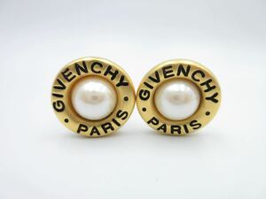 【激レア】未使用★ ジバンシー GIVENCHY イヤリング フェイクパール ジバンシイ ヴィンテージ 結婚式 パーティー レア G13