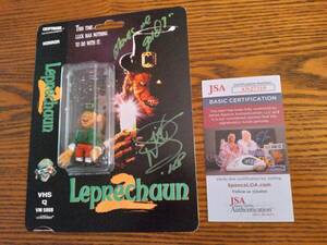 SIGNED Warwick Davis Leprechaun 2 Figure RARE w/ JSA Cert. of Authenticity MOC! 海外 即決