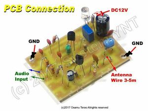 【修理・調整】655k/1310kHz AMトランスミッタ基板・部品セット