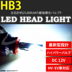 LEDヘッドライト HB3 シャトル GP7/8 GK8/9系 H27.5～ ハイビーム