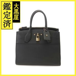 LOUIS VUITTON ルイ・ヴィトン シティ・スティーマーMM グレインカーフレザー ノワール M53015【436】2147100485394