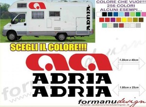 グラフィック デカール ステッカー 車体用 汎用 キャンピングカー 向け 車中泊 / キャンパーアドリア CAMPER ADRIA