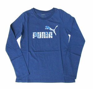 PUMA プーマ 594285 ランニング ジョギング ロングTシャツ ネイビー S お買い得商品