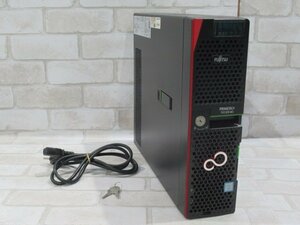 03332 新TTPC 1325m 保証有 富士通【 PRIMERGY TX1320 M3 】【 Xeon E3-1220 v6 3.0GHz / 600GB SAS 2.5インチ×2 / 8.00GB / OS無 】鍵付