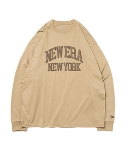 メンズ 「NEW ERA」 長袖Tシャツ X-LARGE ベージュ