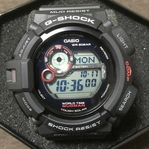 CASIO(カシオ) G-SHOCK Gショック マッドマン 新品 ソーラー 海外モデル G-9300-1DR ブラック 腕時計 未使用品 メンズ 逆輸入品