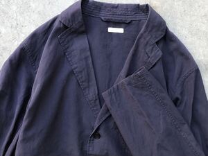 COMOLI シャツジャケット 1 コモリ メンズ ブルゾン ブレザー テーラードジャケット 長袖 紺 ネイビー