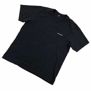 S198 mont-bell モンベル 半袖Tシャツ Tシャツ トップス アウトドア 綿100% コットン メンズ XL チャコールグレー