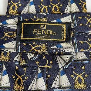 FENDI(フェンディ) ヨット柄ネクタイ