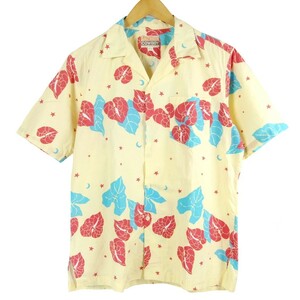 ■SALTWATER COWBOY ソルトウォーターカウボーイ/ Sunny / 日本製 MADE IN JAPAN / メンズ / コットン アロハシャツ size M / イエロー