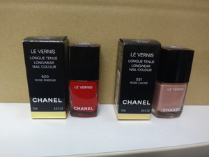 CHANEL シャネル 600 ローズエネルジー　13ml/CHANEL　シャネル　ネイルカラー　521　ローズカシュ　13ml/全2個